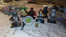 DISNEY mandalorianos bebé Yodas Ahsoka bloques estrella asalto Luke Skywalker Boba Fett Obi-wan guerras figura de acción de juguete