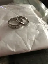 Anillos de acero inoxidable para mujer y hombre, joyería de boda de circón, regalo para amantes