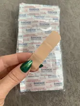 100 Uds Banda-Aids impermeable transpirable cojín adhesivo yeso herida Hemostasis pegatina banda Primeros Auxilios vendaje médico