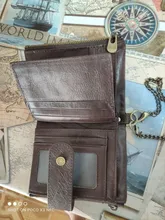 Cards Wallet Chain-Bag Multi-Functional Leather Bifold RFID Slim Designer Purse-Coin-Pouch