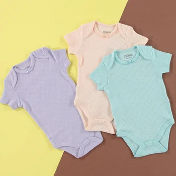 

ebebek HelloBaby Baby Girl Jacquard Short Sleeve Bodysuit 3 pcs