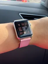 Correa de cuero de alta calidad para iWatch 40mm 44mm, correa de una sola vuelta para Apple watch 42mm 38mm Series 1 2 3 4 5 6 se