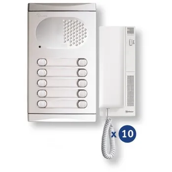 

10 dwelling automatic door entry kit 4210 / Al. Golmar