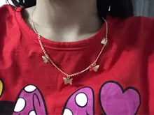 Gargantilla de mariposa Bohemia para mujer, collar de cadena de clavícula de Color dorado y plateado, joyería Chic para mujer 2020