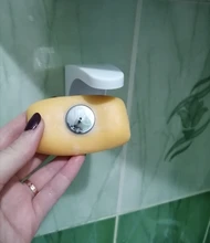 Soporte colgante magnético para jabón, estante de almacenamiento mágico, sin perforaciones, de plástico para el hogar, organizador de baño para jabones de drenaje