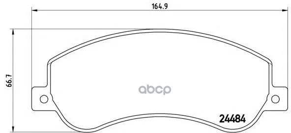 Колодки Тормозные Дисковые Передн Vw Amarok Brembo арт. P85115