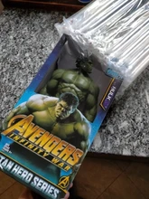 Figuras de acción de Los vengadores de Marvel de 30cm, Thanos, Hulkbuster, Iron Man, Capitán América, Thor, Lobezno, Pantera Negra