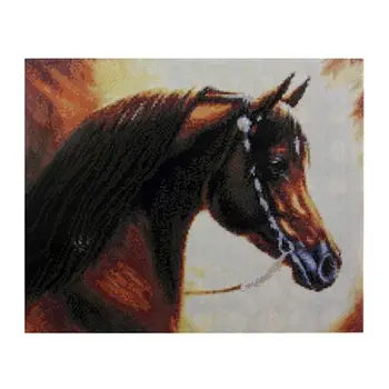 

Gz009 mosaic on a wooden base 'kon', 40*50 cm