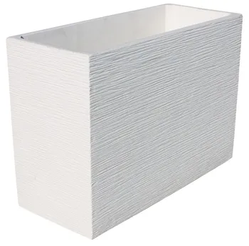 

Planter square Arabian 60x25x42cm. Concrete lightened lifelike white color