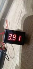 Mini voltímetro Digital de alta calidad para coche, batería de prueba de voltaje DC 2,4 V-30V, 2 cables, pantalla LED
