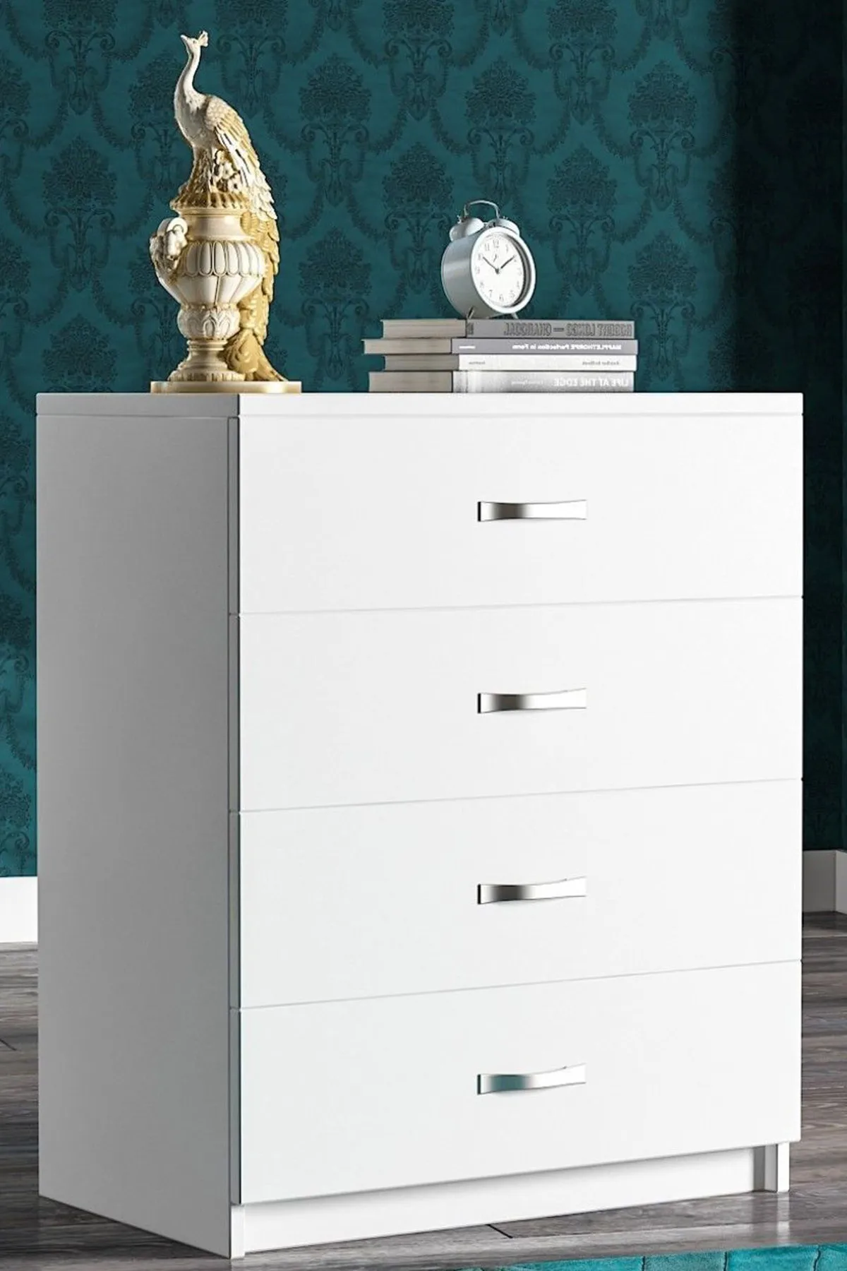 

Aeka Ae-1045 Açelya Chest of 4 Drawers White