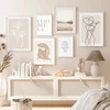 Line Art Wave Bedroom Decor Canvas