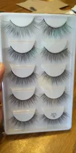 Pestañas postizas 3D suaves hechas a mano, largas y esponjosas, utensilios de maquillaje para ojos, serie H, 5 pares