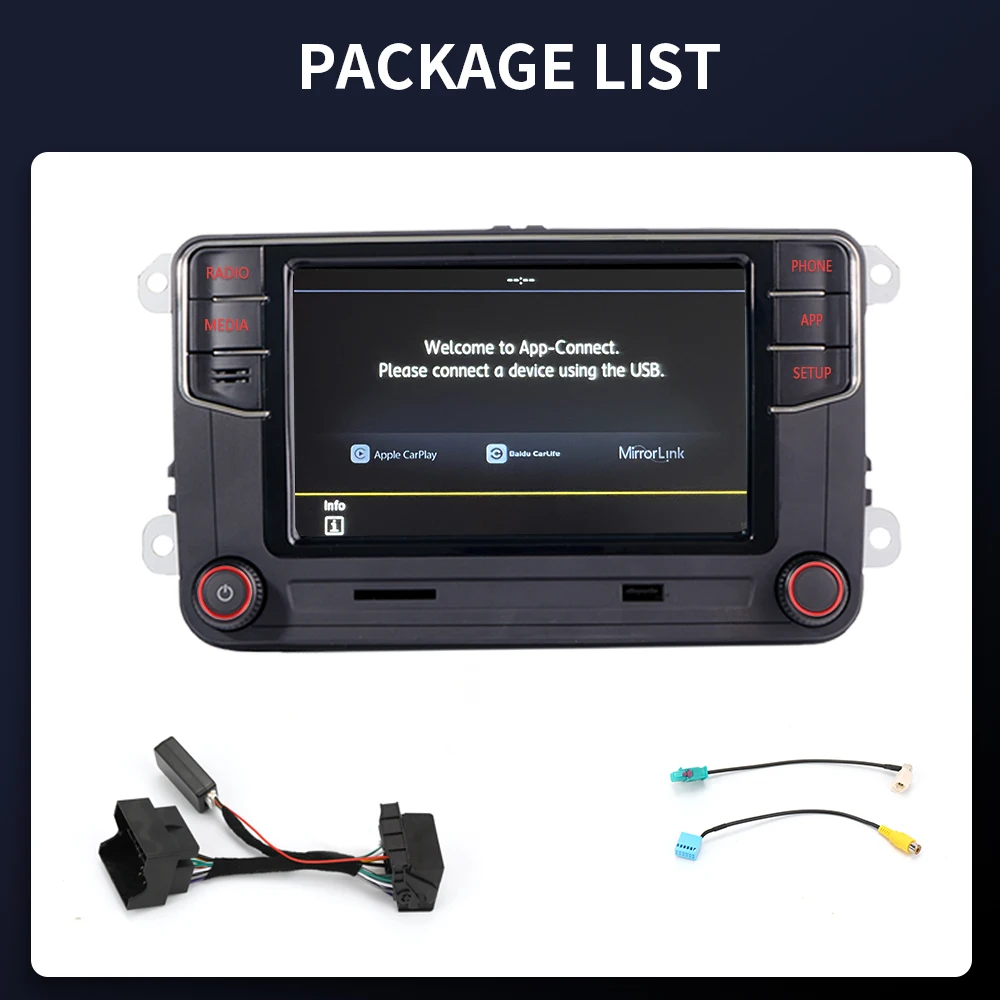 DS RCD360 Carplay Car Radio MIB Headunit for VW PQ After 2010 Golf 5 6 Passat B6 B7 Polo Jetta MK5 6 Eos Bettle Stereo 17G035280