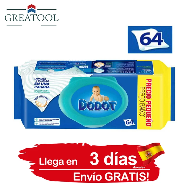 GREATOOL Dodot towel dermo active 64 units Superchollo - AliExpress