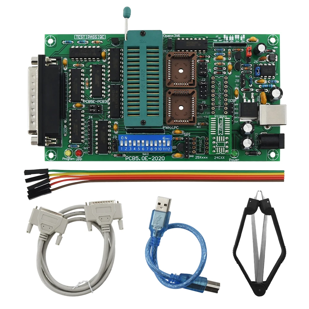 Программатор SPI 25xx PCB5.0T 2013 Willem EPROM BIOS009 PIC поддержка 0.98d12 рекламный зажим PLCC32 + SOIC 8