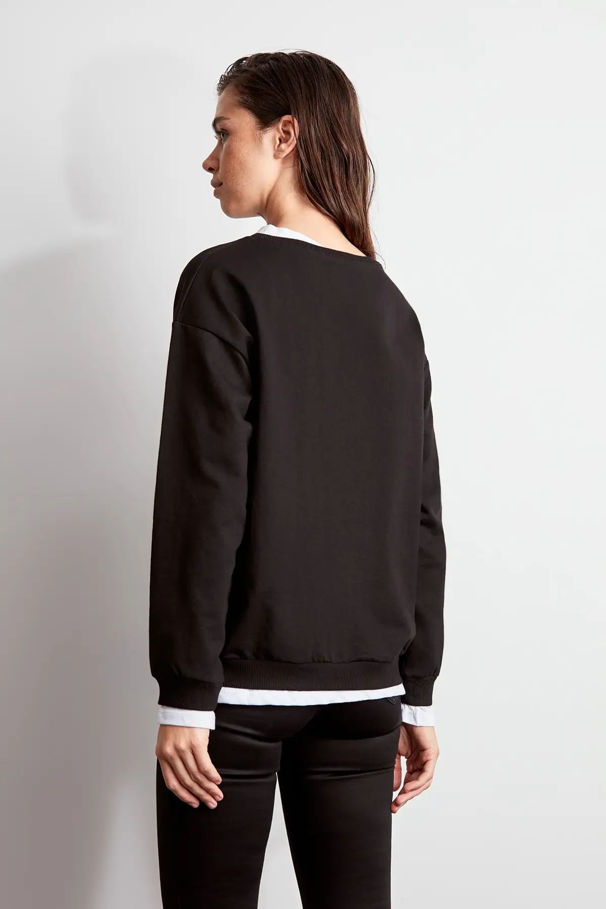 Trendyol тканые подробный трикотажная толстовка TWOAW20SW0384