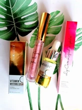 AuQuest vitamina C suero Anti-envejecimiento Anti-arrugas blanqueamiento hidratante Vc cara suero 15ml se desvanecen mancha esencia de la piel cuidado de la cara