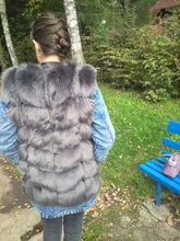 Fur Vest Coat Jacket Gilet Faux-Fox Winter Women Fashion Luxury Warm 4XL High-Quality