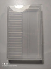 Caja de almacenamiento de plástico con 20 ranuras para broca de uñas, contenedor de cortadores para manicura, accesorios para uñas, herramienta artística