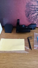 Mira telescópica de 20mm para rifle, óptica de caza, reflejo holográfico de punto rojo, mira Táctica de 4 retículas, mira de colimador