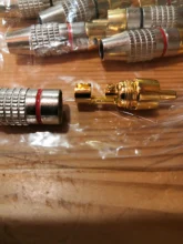 RCA Male Connector Audio-Cable-Plug Cctv-Camera Video Non-Solder-Plug-Adapter Solder-Free