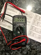 ANENG-Multímetro digital de medición de capacitancia, medidor Esr XL830L con pantalla digital en color negro para transistores eléctricos automotrices Dmm