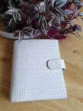 Moterm Luxe-planificador de anillos A5 con carpeta de anillos de 30mm, Agenda, organizador de granos Crocs, diario, Bloc de notas, cuaderno de bocetos