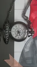 Kuroshitsuji-reloj de bolsillo de cuarzo negro para hombre y mujer, colgante analógico, collar, relojes de regalo, nuevo