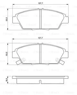 Колодки дисковые п.\ Honda Accord/Prelude 2.0 16V 92, Rover 600
