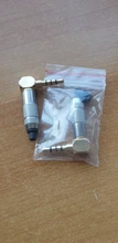 Chapado en oro estéreo con Clip 3,5mm 3 polos 4 Reparación de postes de auriculares Cable con enchufe de clavija de enchufe de Audio Jack conector de soldadura