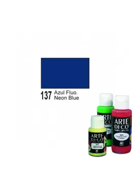 

ACRYLIC PAINT COLOR FLUORESCENT BLUE BOAT 60 ML BRAND VALLEJO MODEL ART DECO