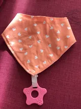 2 unids/lote bebé Bandana Baba Baberos y juguetes para la dentición con 100% de algodón orgánico Super suave y absorbente Unisex Baberos para recién nacido