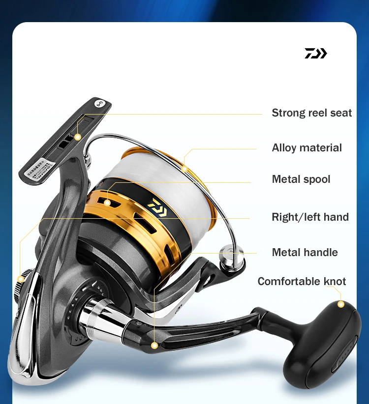 DAIWA JOINUS Fishing Spinning Reel 1500-5000 5.3:1 Saltwater Reel With Line  | eBay