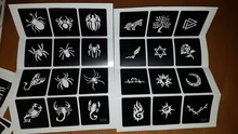 Glitter Tattoo-Stencil Mixed-Designs Cartoon-Bear for Woman Scorpion Bow Spider 136pcs/Lot