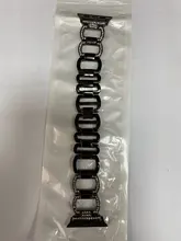 Pulsera de diamante de Metal de lujo para Apple Watch, banda de 44mm, 42mm, iwatch SE 6, 5, 4, 3, 2, 1, 38mm, 40mm, correa de acero inoxidable