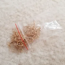 Accesorios de joyería Diy, ganchos para pendientes de tono dorado/plateado/bronce/plateado de 20x18mm