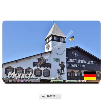 

"Munich, Germany. Souvenir magnet vinyl (size: 54x86mm). Free shipping. Fridge magnet.