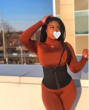 FQLWL-mono Sexy de manga larga para mujer, traje de una pieza con cuello de tortuga, color marrón, blanco y negro, para invierno