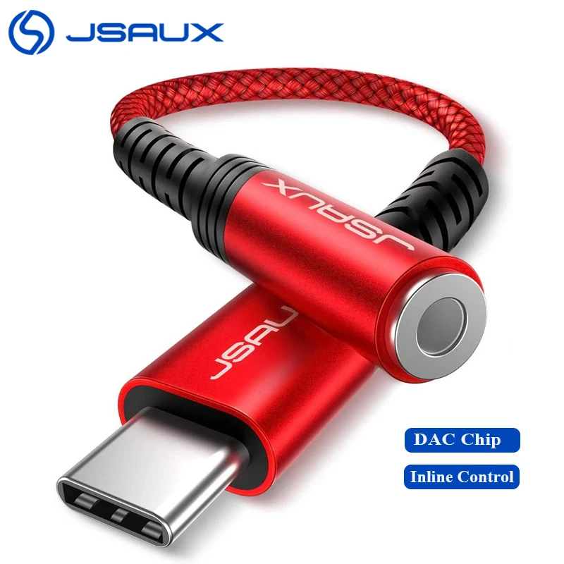 Aux адаптер Type C 3 5 мм Jsaux Usb к разъему для наушников аудиокабель Pixel Xiaomi Mi iPad Pro Samsung