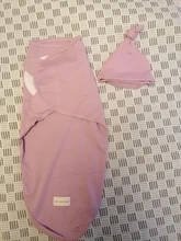 Manta y gorro con envoltura de capullo para recién nacido, bolso de pañales de algodón, saco de dormir estilo sobre para bebé, ropa de cama