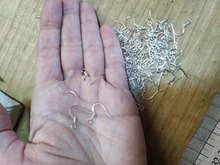 100 unids/lote pendientes Carven 925 de color plata de cobre oído cables pendientes gancho para DIY pendientes de joyería suministros Accesorios