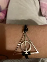 Brazalete triangular redondo de cuero negro para hombre y mujer, cuerda de cuero antigua Vintage, moda clásica, película de película, joyería, venta al por mayor