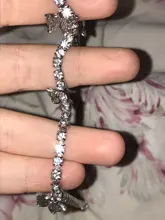 Modyle-collar con colgante de mariposa para mujer, joyería con diamantes de imitación brillantes, llamativo, gargantilla de cristal, para regalo