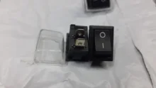 Push-Button Rocker-Switch Waterproof-Cover Black Snap-In-On/Off with 5pcs/Lot 6A-10A