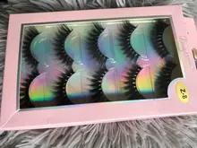 Pestañas postizas 3D de visón de imitación, novedad, 15-25mm, pares 2021, pestañas largas hechas a mano, gruesas, maquillaje, herramientas de extensión de belleza, 5/10