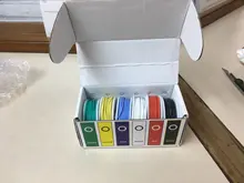 Cable de cobre flexible en diferentes colores, aislante de silicona flexible, calibres en AWG 30, 28, 26, 24, 22, 20 y 18, paquete con 6 colores, linea DIY