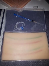 Venipunture-Módulo de simulación de inyección de piel humana, entrenamiento de inyección subcutánea, LPF006