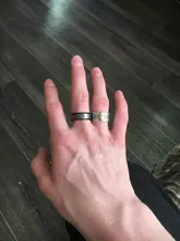 Letdiffery de acero inoxidable de Color negro cruz de jesús carta anillo de rezo de biblia anillos de dedo para los hombres 8mm joyas de amuleto