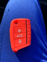 De silicona de control remoto de coche protege la cubierta set de fundas de piel para VW polo golf 7 MK7 para Skoda Octavia combi A7 para asiento Leon Ibiza CUPTRA
